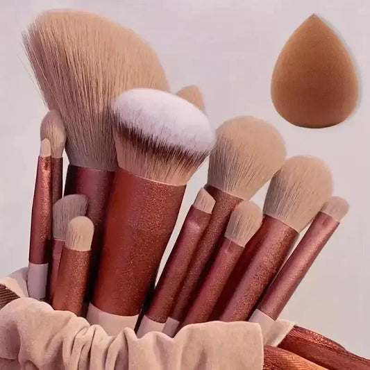 Professional Makeup Brush Set - Soft Fluffy Cosmetic Brushes for Foundation, Powder, Eyeshadow & Blending , Beauty Tools